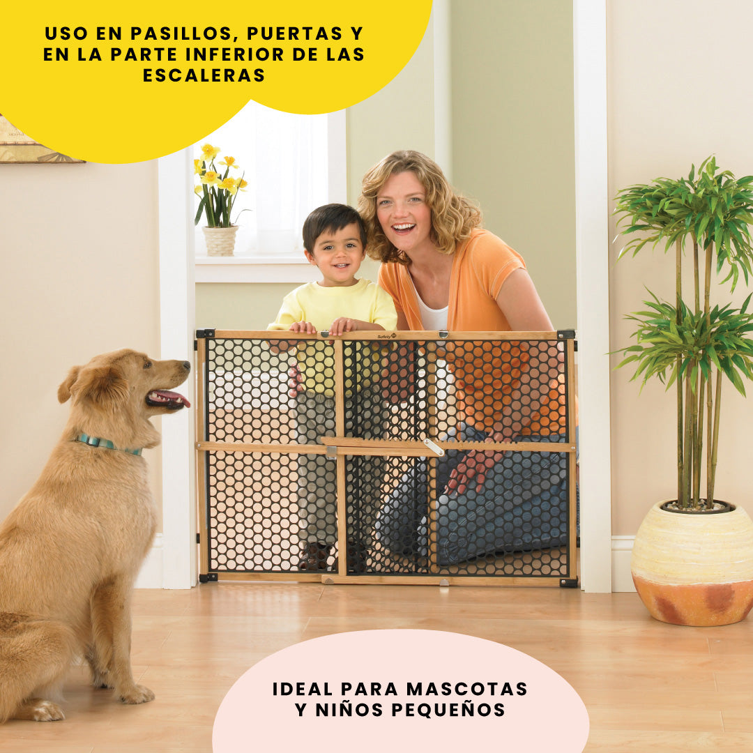 Puerta de seguridad para mascotas y bebés